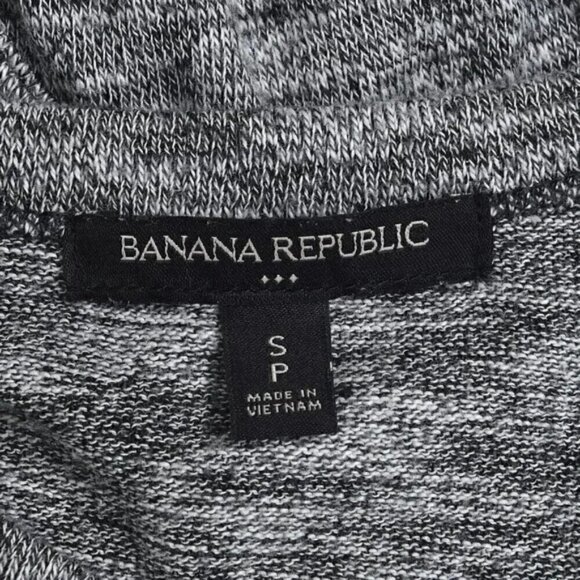 Banana Republic Cut Out Back Elastic Waist Mini Dress Heathered Gray Size Small - Picture 8 of 11